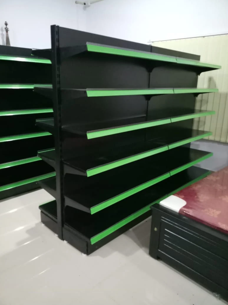Black & Green Store Display Racks