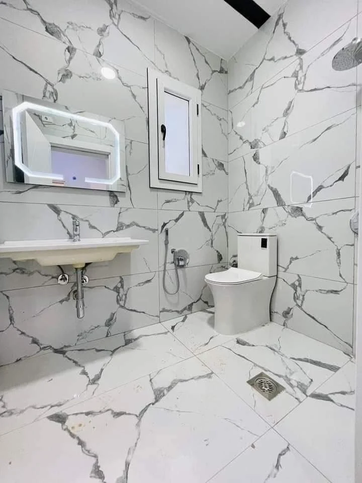 Carrara Marble Bathroom Interior