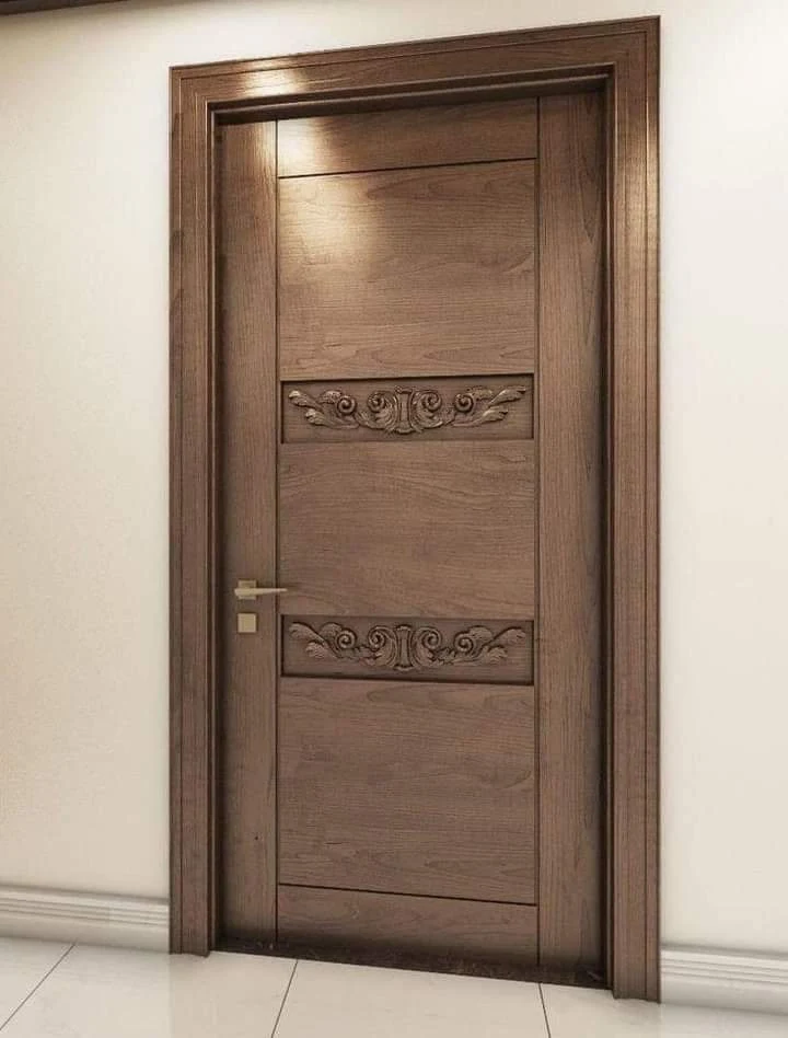 Carved Teak Wooden Main Door