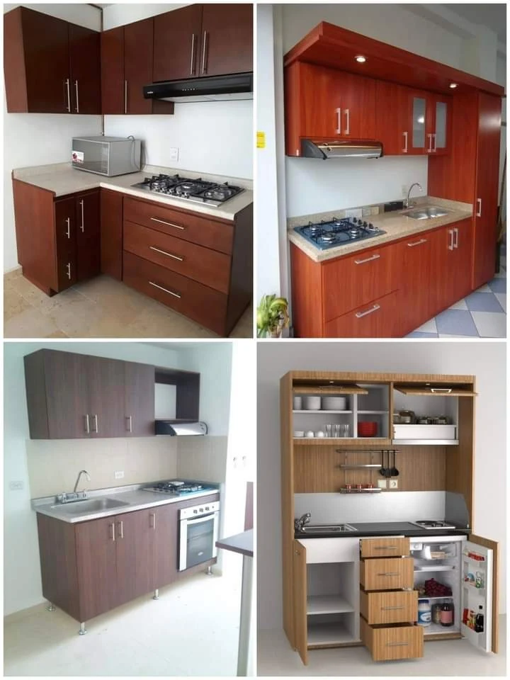 Compact Modular Kitchenette Cabinets