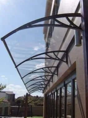Curved Polycarbonate Window Canopy
