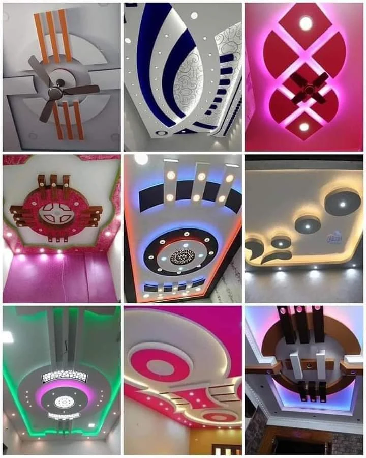 False Ceiling Lighting Designs Collage