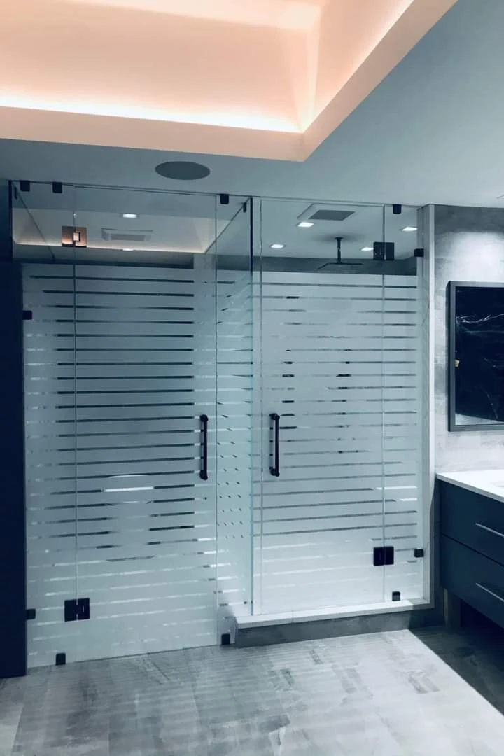 Frosted Glass Shower Enclosure