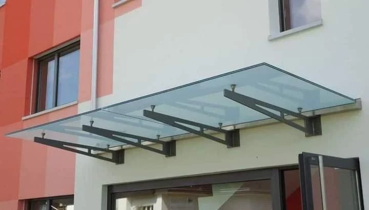 Glass Canopy Entrance Awning