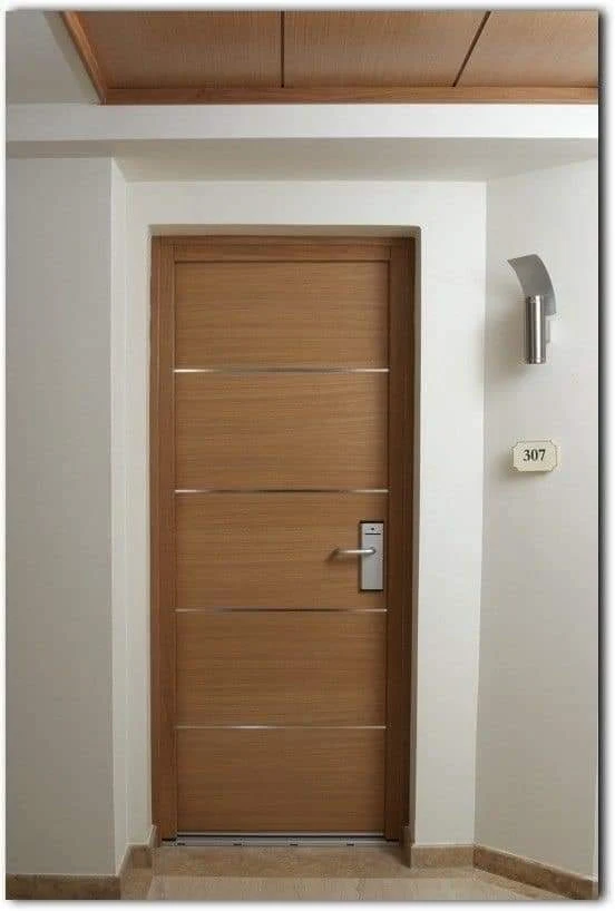 Light Oak Veneer Interior Door
