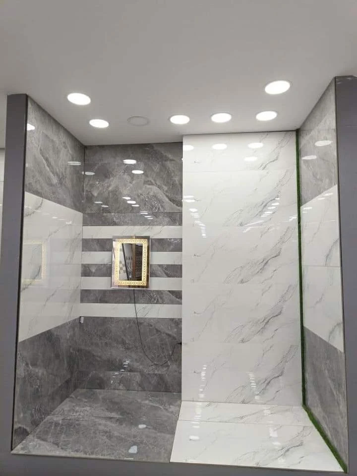 Marble Wall Bathroom Vanity Lighting