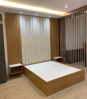 Minimalist Bedroom Wall Panelling