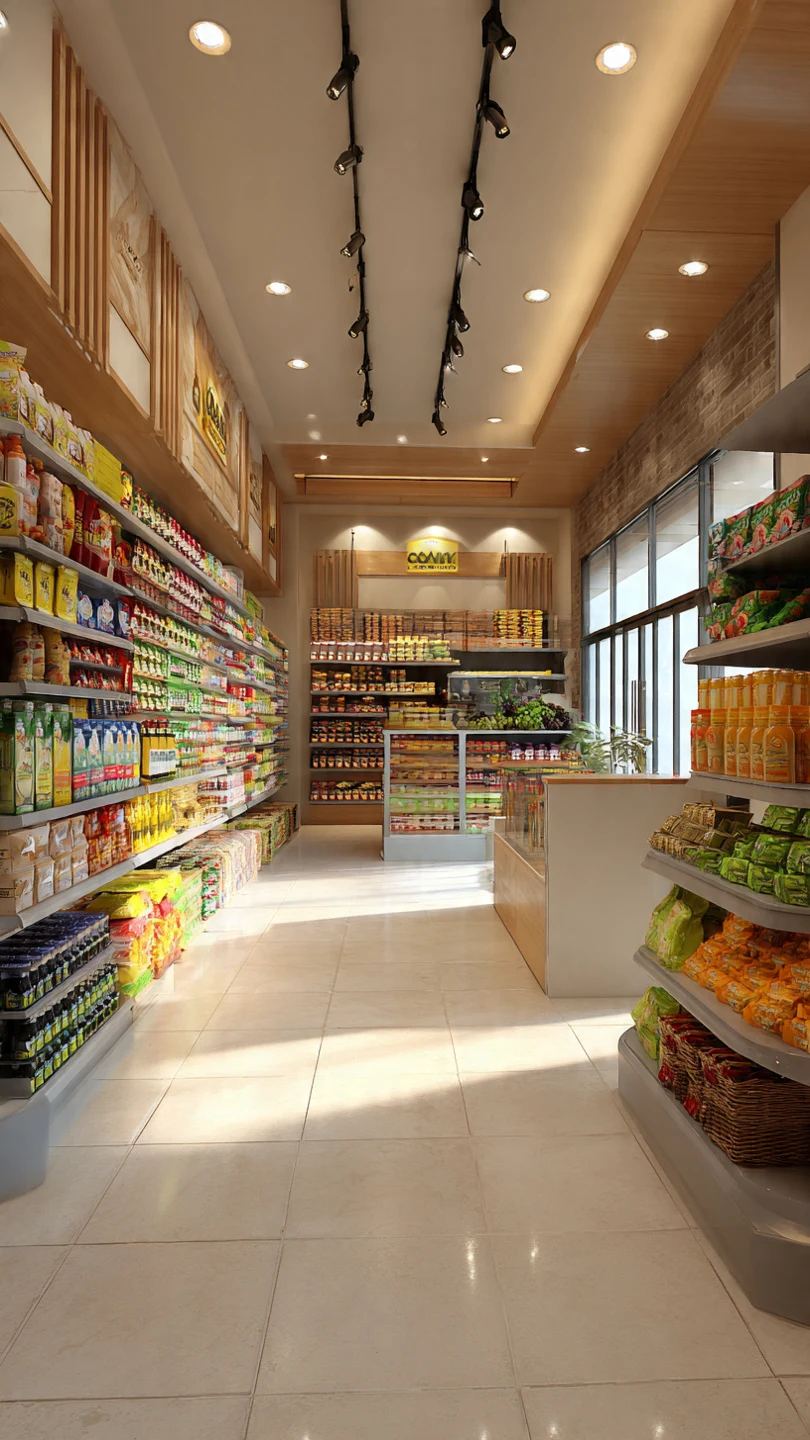 Retail Supermarket Store Interior