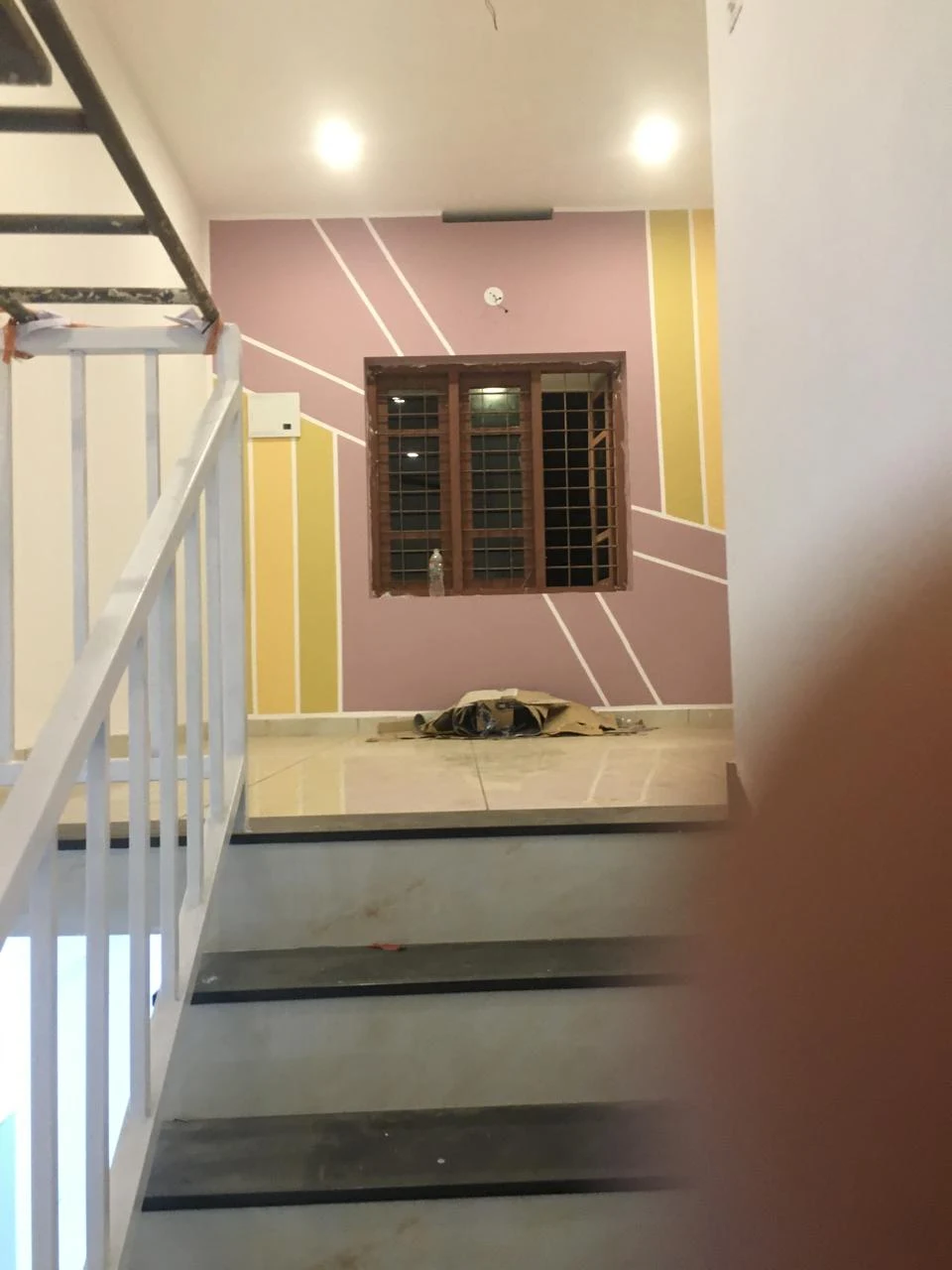 Staircase Landing Railing Design
