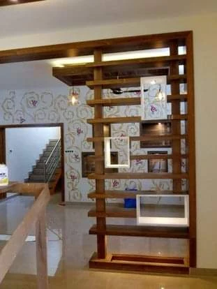 Wooden Display Rack Room Divider