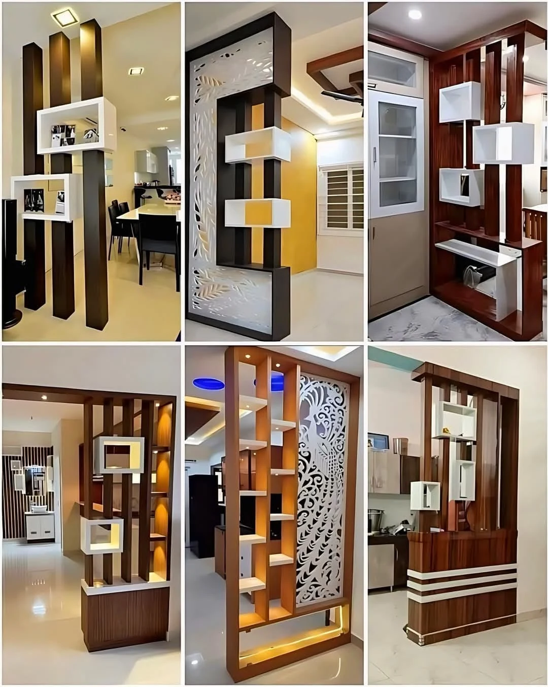 Wooden Partition Jali Screen Ideas
